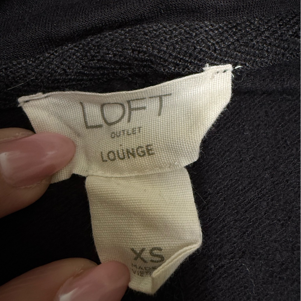 Loft Lounge Black Soft Cowl Neck Dress Size XS #2089 - Picture 5 of 6